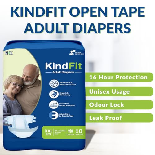 Image of Tape Diapers - XXL 40 Pcs Wetness Indicator Antibacterial