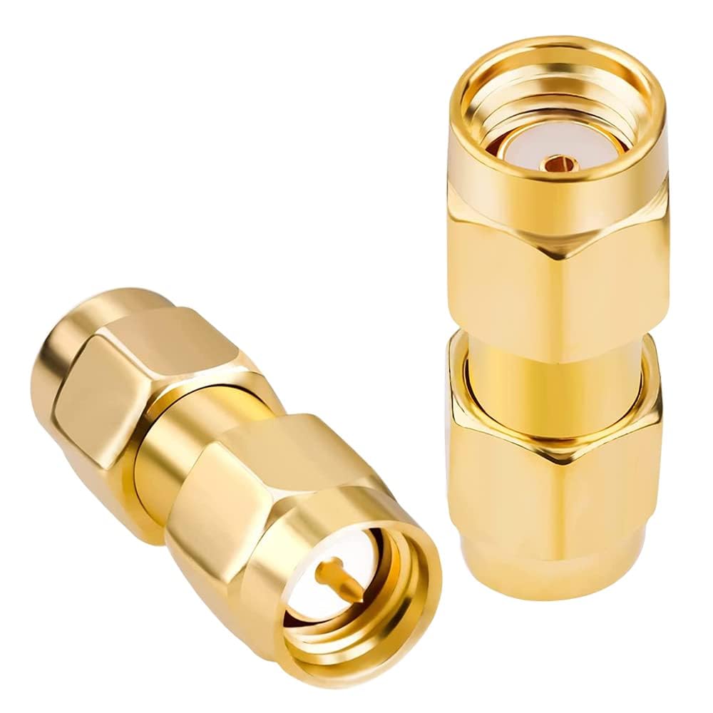NisDeal SMA Male to RP-SMA Male Adapter RF Coaxial Adapters. SMA Male to RP-SMA Male - 1 Pc-image-12