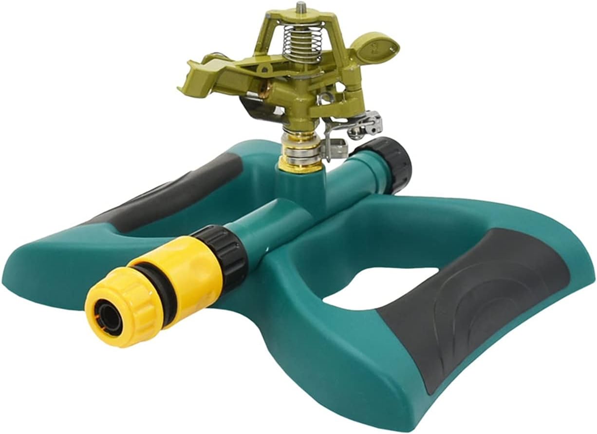Zinc Alloy Water Watering Sprinkler -Sprayer Lawn Garden Rocker Sprinkler with Nozzle Support Adjustable Farm Irrigation Kits (Color : 3I4 x 3I4 Hose)