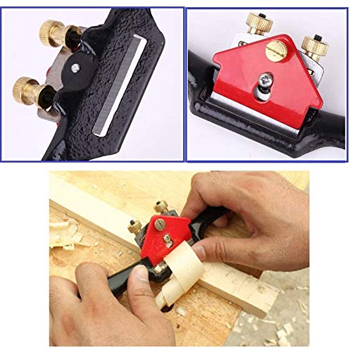 Foto von Schweifhobel, 9 Zoll Anpassung Holzbearbeitung Schneide Plane Spokeshave Hand Trimmen Werkzeug, mit Schraube Manuelle Hobel Handwerkzeug, Holzbearbeitungswerkzeug, einstellbar