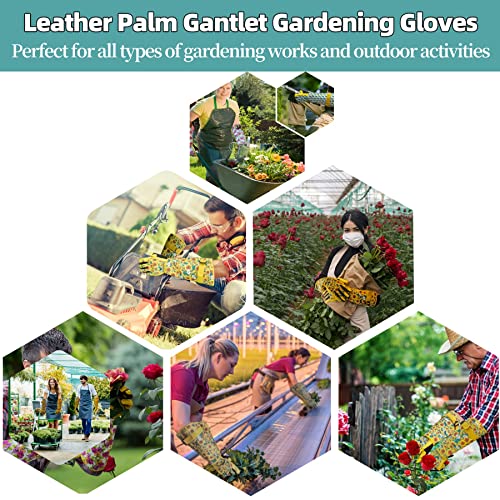 Msupsav SUVELAM Long Garden Gloves&Gardening Gloves,Thorn Proof&Puncture Resistance Yard Work Gloves,Touchscreen Rose Gloves thumb #7