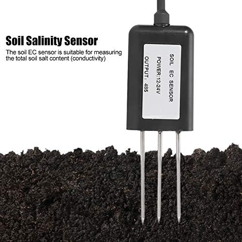 Fdit Soil EC Sensorm, RS485 Soil Salinity EC FC Sensor Transmitter Soil Conductivity Detector Tester