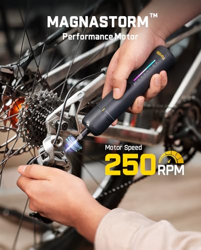 Fanttik S2 Pro Electric Screwdriver, Cordless Screwdriver Set, 7 Torque Settings, 0.5 to 6N.m, 20 Magnetic Bits, 1/4''Hex Shank, with 90° Angle Adapter, for Furniture, Household Repairs - Image 3