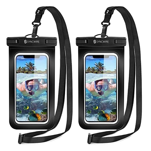 Syncwire wasserdichte Handyhülle [7 Zoll, 2 Stück] Handy Wasserschutzhülle IPX8 Doppelt Versiegelt Unterwasser Handyhülle für iPhone 13 12 11 Pro XS XR 8 7 6 Samsung Galaxy S22 S20 S10 S9+ Huawei etc