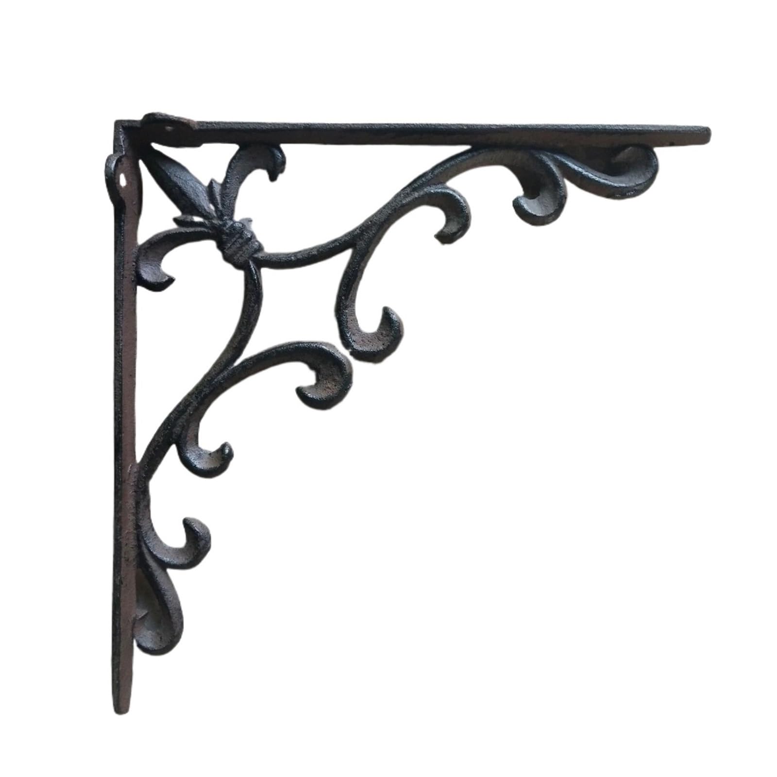 Decorative Shelf Brackets Cast Iron Angle Support Rack Storage Trig Art Home Decoration(Color4)