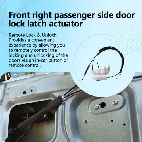 Image of Front Right Passenger Side Door Lock Latch Actuator Compatible with Nissan Frontier 2005-2019 Pathfinder 2007-2012 Xterra 2007-2015 Replaces 80500-ZP70A