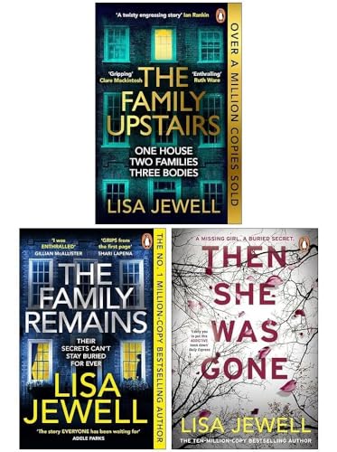 The Family Upstairs Series By Lisa Jewell 3 Books Collection Set (The Family Upstairs, The Family Remains & Then She Was Gone)