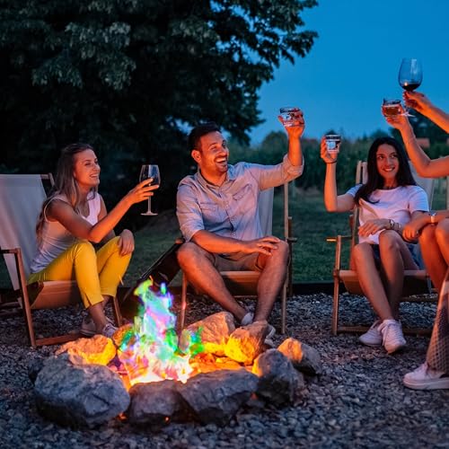 Feuerfarben Pulver für buntes Feuer 250 Gramm für Feuerstellen, Kamin, Ofen, Lagerfeuer oder für Outdoor-Events. Mach Dein Feuer bunt! Feuer Farbe ausprobieren und genießen.