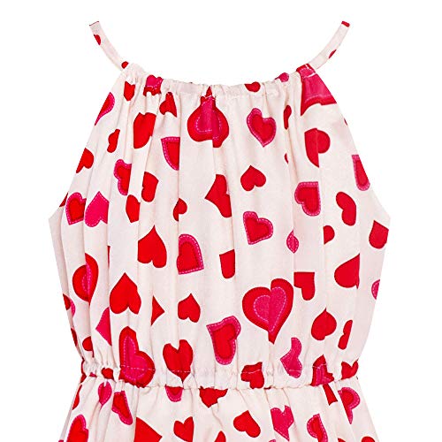 Girls Dress Red Heart Love Sleeveless Valentine's Day Slip Dress Size 10 #TOP2