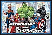 Amscan Marvel Avengers Powers Unite Postcard Invitations (Pack of 8)
