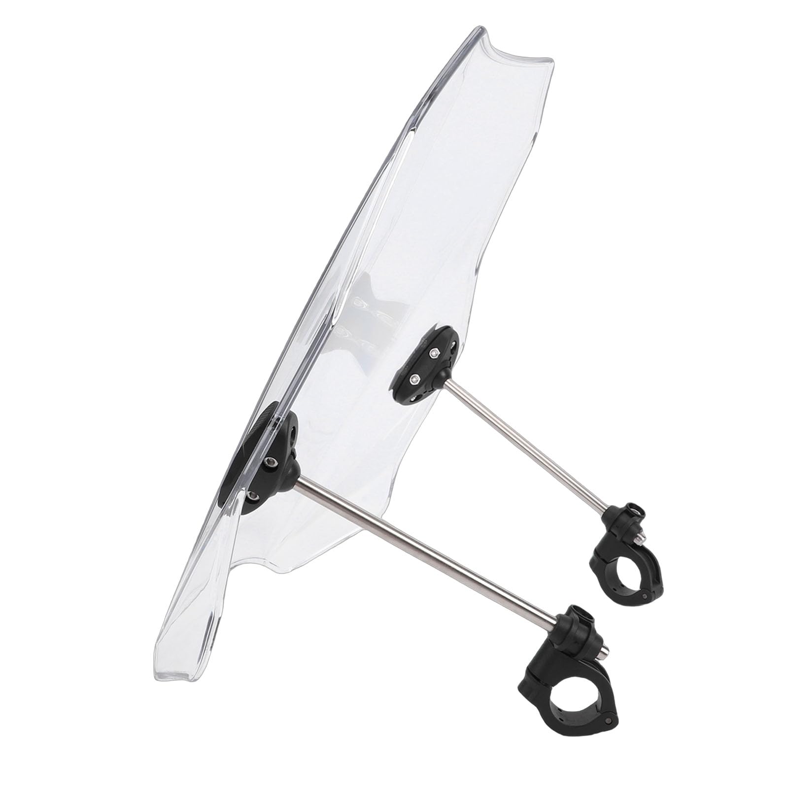 Parabrezza per Moto in Plastica ABS Trasparente, Deflettore Antivento per Zanzariera Anteriore Regolabile, Parte di Ricambio per Montaggio su Manubrio Dal Design Aerodinamico