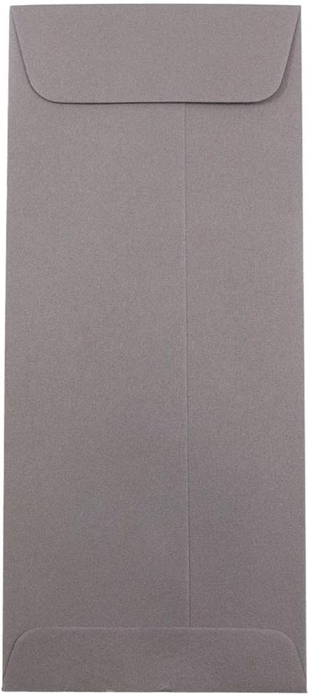 JAM PAPER #10 Policy Business Premium Envelopes - 4 1/8 x 9 1/2 - Dark Grey - Bulk 250/Box