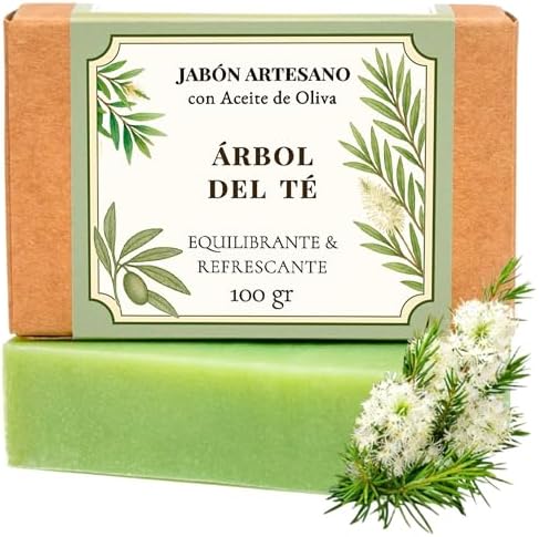 Arbre à thé : savon artisanal à l'huile d'olive, 100 g, savon au ...