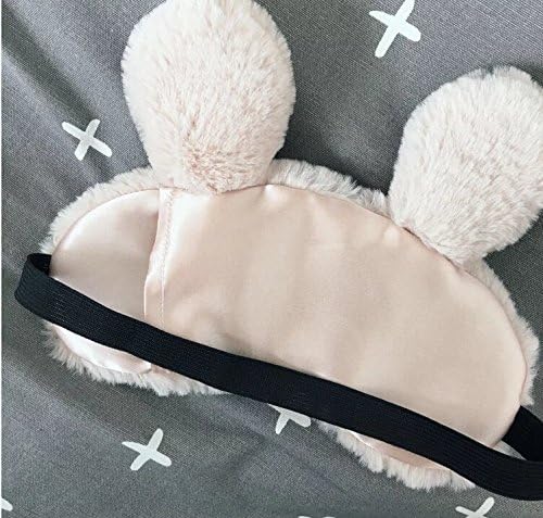 ZHICHEN Silk Eye Mask with Lovely 3D Cute Rabbit or Koala Face Soft Eye Bags Adjustable Sleeping Blindfold for Kids Girls Adult for Yoga Traveling Sleeping Party [Inclulding Ice Bag]