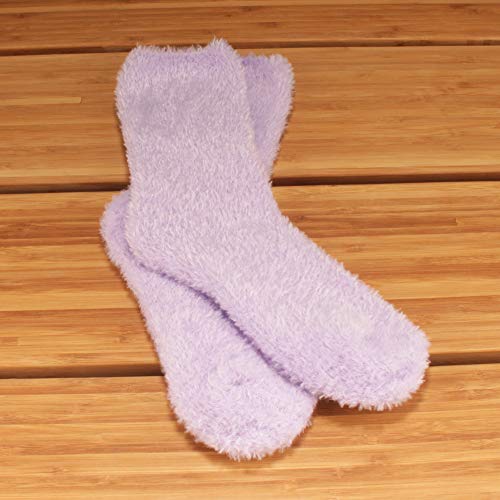 Image of BambooMN Women's Fuzzy Soft Colored Socks