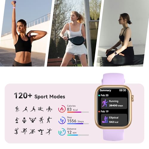 Image of Smart Watch for Men Women(Answer /Make Call), 1.83 inch Fitness Watch with Heart Rate /Blood Pressure /Blood Oxygen, Pedometer, Sleep Tracker,120+ Sport Modes, IP68 Waterproof Fitness Tracker for Android iOS