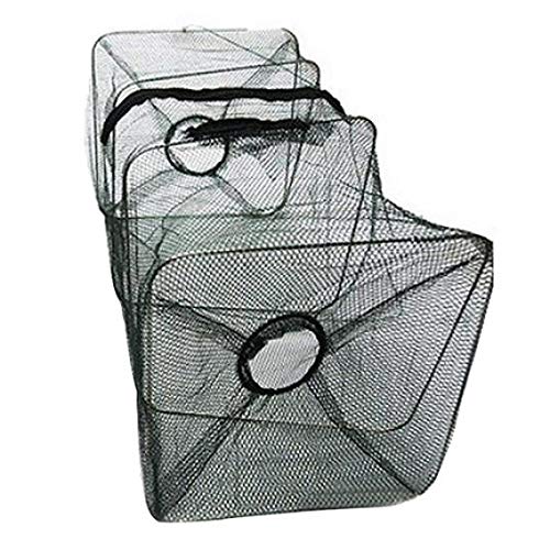 image for Valensha Fishing Net, Foldable Fish Trap, Crawdad Minnow Fishing Bait 
