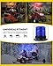 LUMENIX 60 LED Mini Beacon Strobe Lights Forklift Rooftop Rotating Warning Flashing Light Magnetic/Screw Mount for Police POV Emergency Vehicles Trucks Patrol UTV ATV Volunteer First Response - Blue
