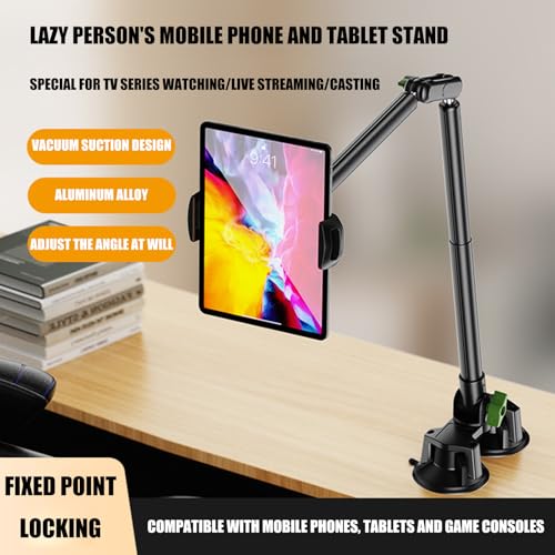 Support pliable pour appels vidéo mains libres stable avec base ventouse fixe