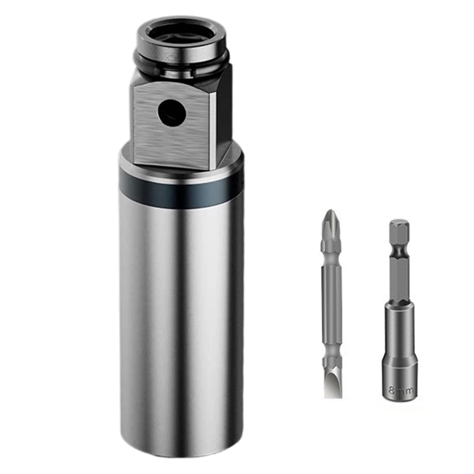Compact Drill Attachment Adapter with Alloy Metal Body, Fast Conversion Helper for Hand Drill Repair Tasks At Home Adapter Accessory Easy Swap Tool Conversion Attachment Alloy Hand Install Woodworking