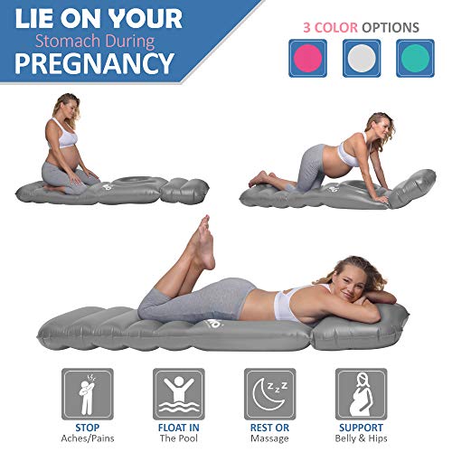 HOLO The Original Inflatable Maternity Pillow Raft Pregnancy Float with a Hole to