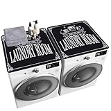 pierpel 2 PCS Washer Dryer Topper, 26'' x 26'' Washer and Dryer Covers for The Top, Protective Silicone Rubber Mat, Non Slip Quick Drying Washer Dryer Cover for Home Kitchen Laundry Room