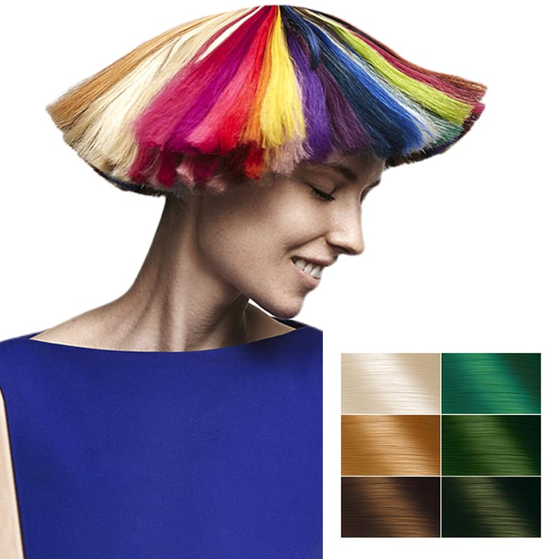 Miniatura 2 de LORELTY Tinte semipermanente para el cabello (7.3 onzas líquidas, verde elfo) vegano y sin crueldad, sin daños  LORELTY te hace único