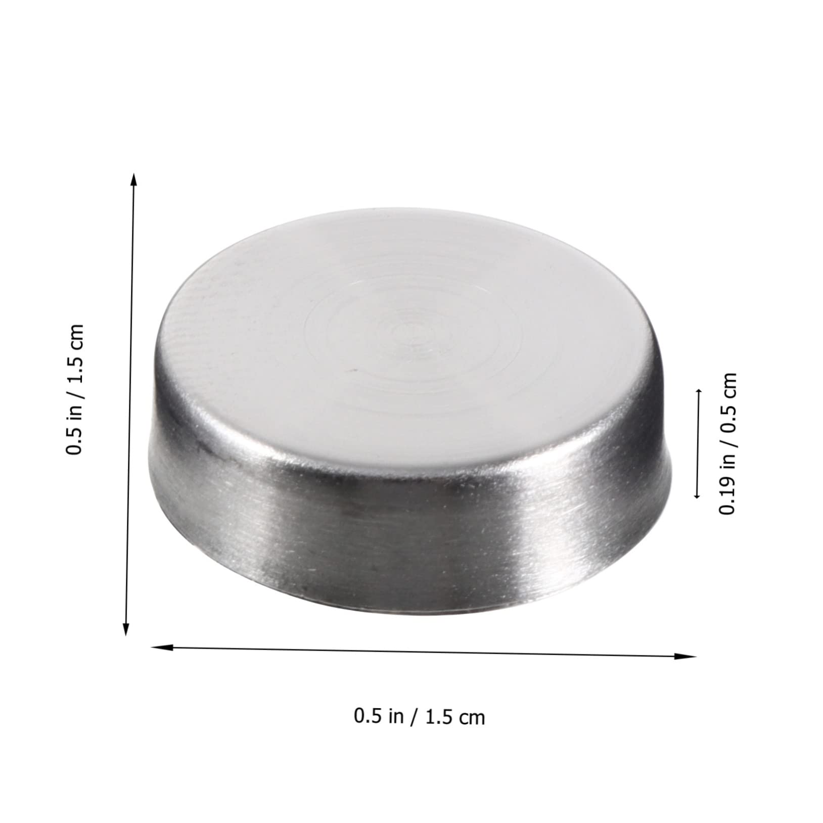 PRETYZOOM 24pcs Mirror Nail Fixing Screws Caps Cover Nails Steel Decorative Hardware Accessory