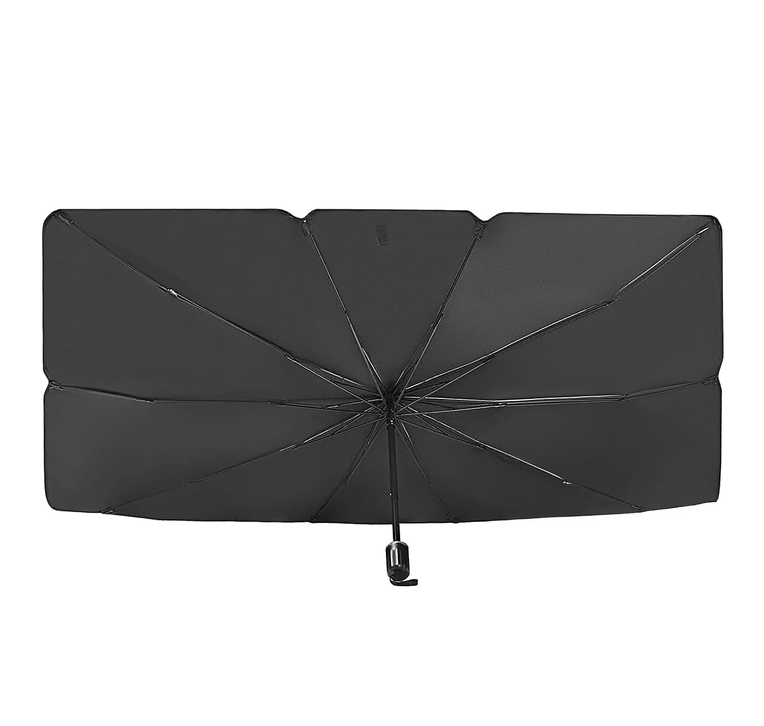 Windshield Sun Shade Umbrella for Car, Protect Car from Sun Rays & Heat Damage Keep Cool and Protect Interior, Spring Structure Edge Medium (57" L x 31" W)