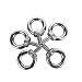 Eowpower 5Pcs M5 Male Thread Machinery Shoulder Lifting Ring Eye Bolt