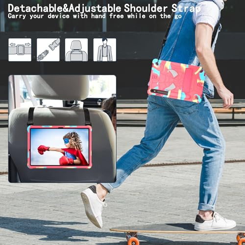 Funda Samsung Tab S9 FE para niños carcasa rugerizada SM-X510 con soporte 4