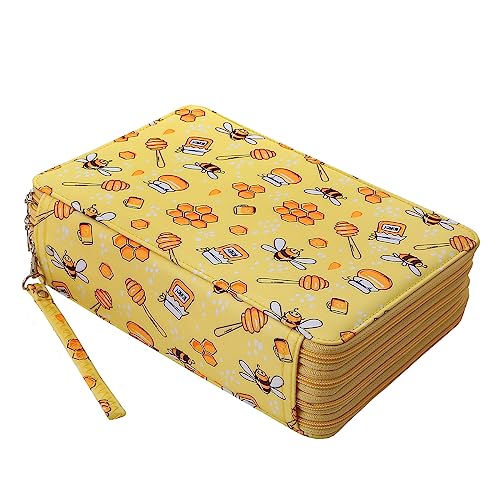 Image of 216 Slots Pencil Case Organizer w /Removal Handle Strap