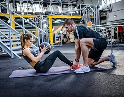 Miniatura 5 de Pelotas medicinales suaves de 1015 libras para pared o pelota de golpe con agarre resistente para ejercicios de equilibrio, entrenamientos de fuerza