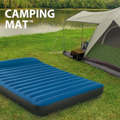 INTEX Materasso Camping Truaire Piazza E Mezza Con Tecnologia Fiber-Tech E Materiale Tpu Cm 137X191X22 Con Pompa Quick Fill Usb150 I.4 - 2