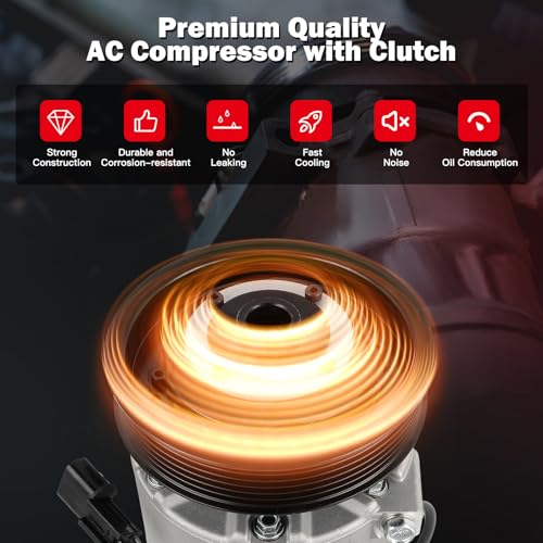 Image of CCIYU AC Compressor w /Clutch for Kia Sorento 2.4L 2016