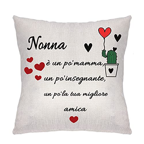 ZCHXD Federa per Cuscino 45x45-Nonna è un