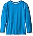 Scout + Ro Boys' Long Sleeve Solid Crewneck Tee, Electric Blue, 8