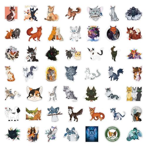 100PCS Cat Warrior Stickers - Image 3