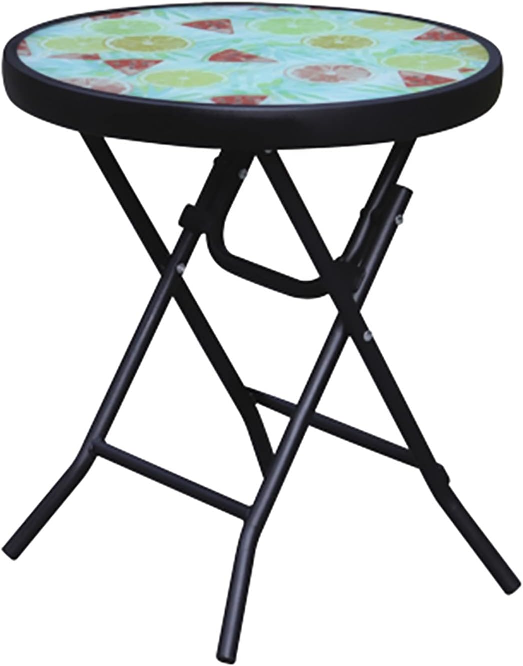 SH-tables Folding Table, Home Dining Table/Coffee Table/Leisure Table/Negotiation Table/Small Round Table, for Living Room, Bedroom, Balcony, Outdoor