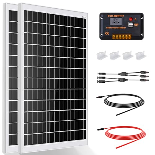 ECO-WORTHY Solar Panel Kit 240W 12V System Power 1kWh/Day...