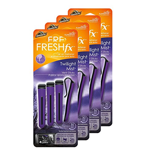 Armor All FRESHfx Car Air Freshener Vent Sticks, 4-PACK (16 Sticks) (4 Packs, Twilight Mist)