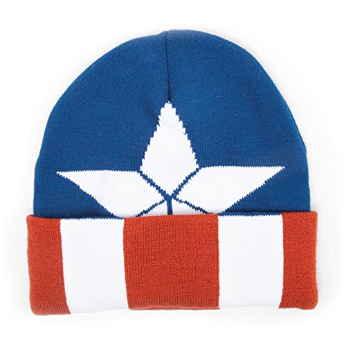 Preisvergleich Produktbild Marvel Captain America - Beanie met Gebreide Patroon