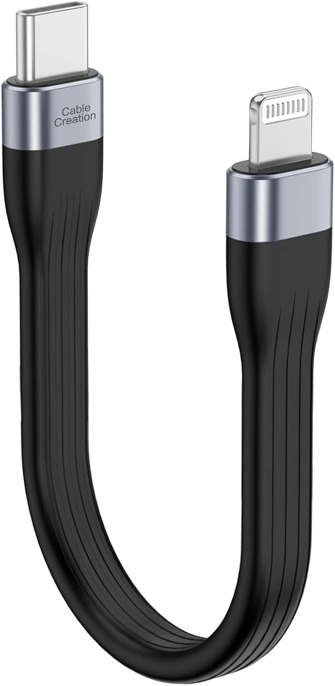 Short USB C to Lightning Cable 0.5FT, [Apple MFi Certified] USB C