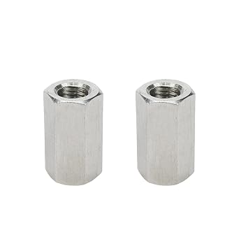 Xiaoyztan 2Pcs M14x40mm Stainless Hex Coupling Nut