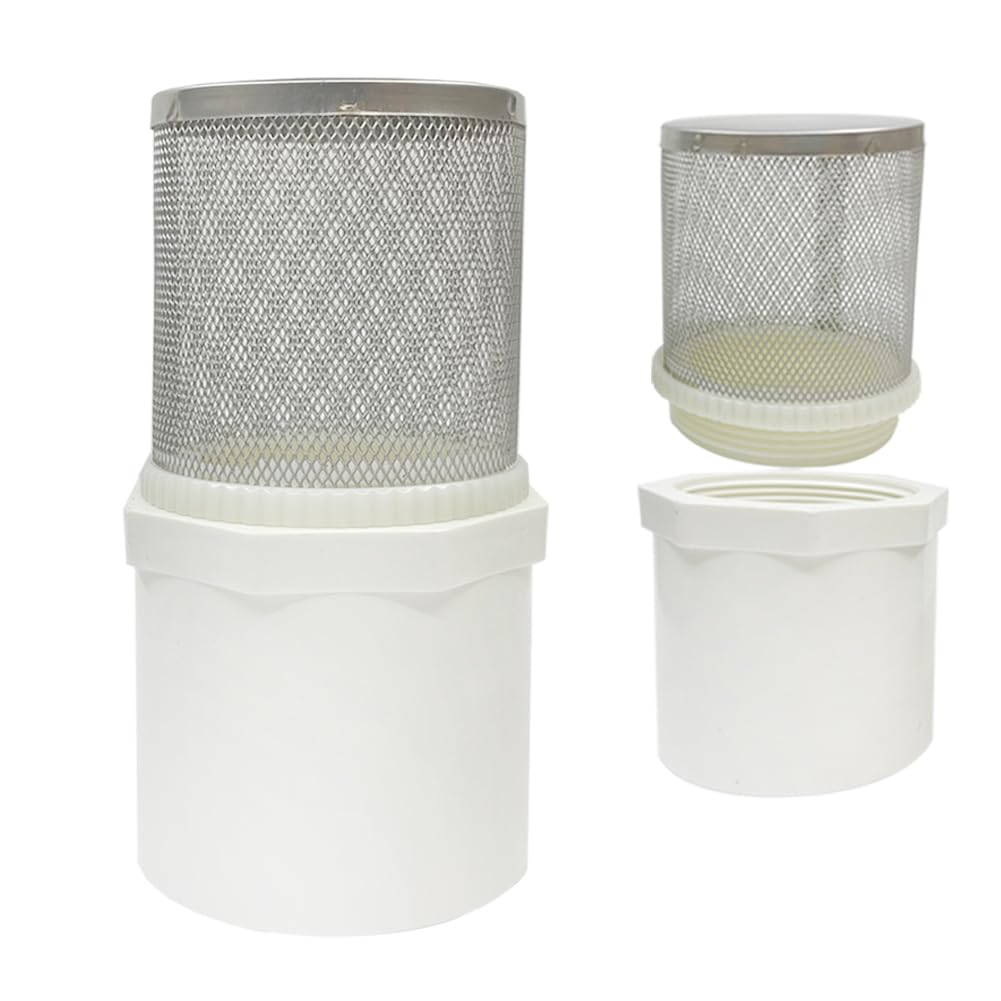 [BRSRAFA5OQIAYG32] DN50/2 inch Suction Strainers Stainless Steel Filter Cover Connected to DN50/2 inchPVC Water Pipe Used to Remove Debris and Reduce Solid Entry