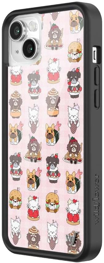 Wildflower Cases - Compatible with iPhone 14 Plus | Protective Black Bumper, 6.5ft Drop Test Certified, Women Owned Small Business | Father Kels