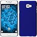 Produktbild PhoneNatic Case kompatibel mit Samsung Galaxy C5 Pro - Hülle blau gummiert Hard-case + 2 Schutzfolien