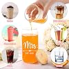Mr Mrs Est 2026 Glass Cup and Apron Gift Set,Couples Engagement Gift, Bridal Shower Gifts for Couple, Newlyweds, Christmas Wedding Gifts for Couple Kitchen