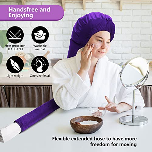 Touca para secador de cabelo – secador de cabelo com capuz atualizado com capuz extra grande ajustáv