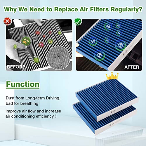 Image of 4-Pack Cabin Air Filters for Toyota RAV4 Corolla Camry Highlander